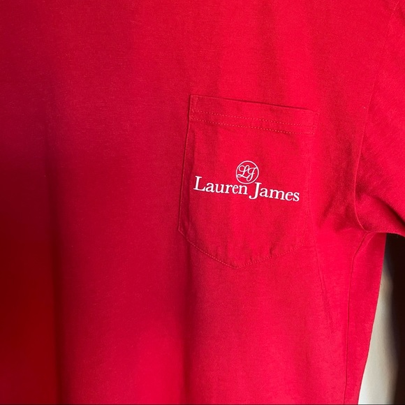 LJ Lauren James Christmas 🎅 Red Long Sleeve Tee Small - Picture 4 of 5